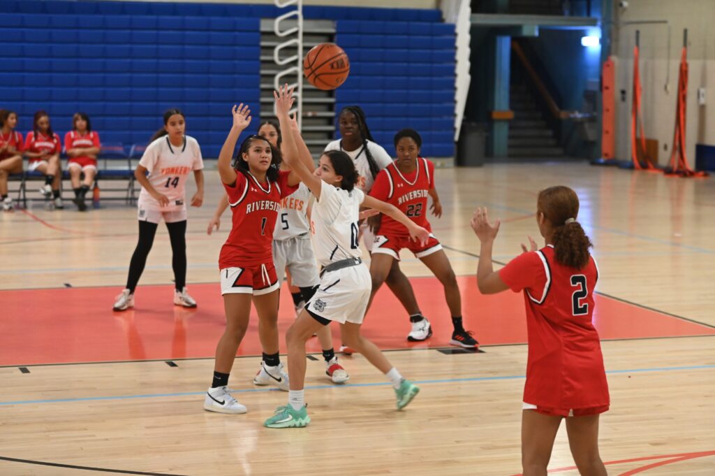 Dominant Display: Yonkers Bulldogs Girls Varsity Basketball Team Secures Resounding 52-13 Victory Over Riverside